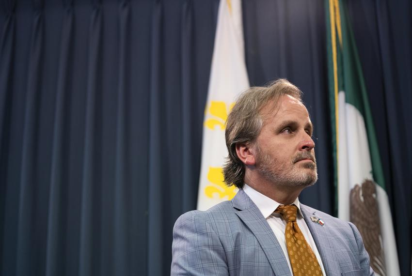State Sen. Bryan Hughes, R-Mineola, attends a press conference regarding Democrats breaking quorum and voting legislature at the Texas Capitol on July 21, 2021.