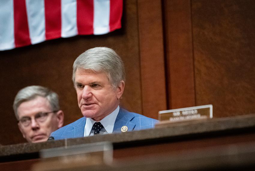 House Foreign Affairs Committee Chair U.S. Rep. Michael McCaul, R-Austin, questions witnesses during a hearing on the generational challenge of the Chinese Communist Party, at the U.S. Capitol, in Washington, D.C., Feb. 28, 2023.