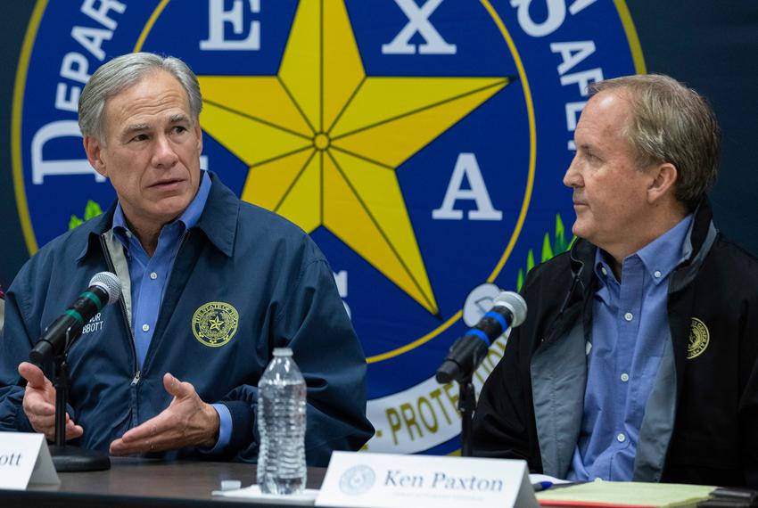 Gov. Abbott and Texas Attorney General Ken Paxton hosted 12 attorneys general from around the U.S. for a border security briefing at Texas DPS regional headquarters in Weslaco on Jan. 27, 2022.